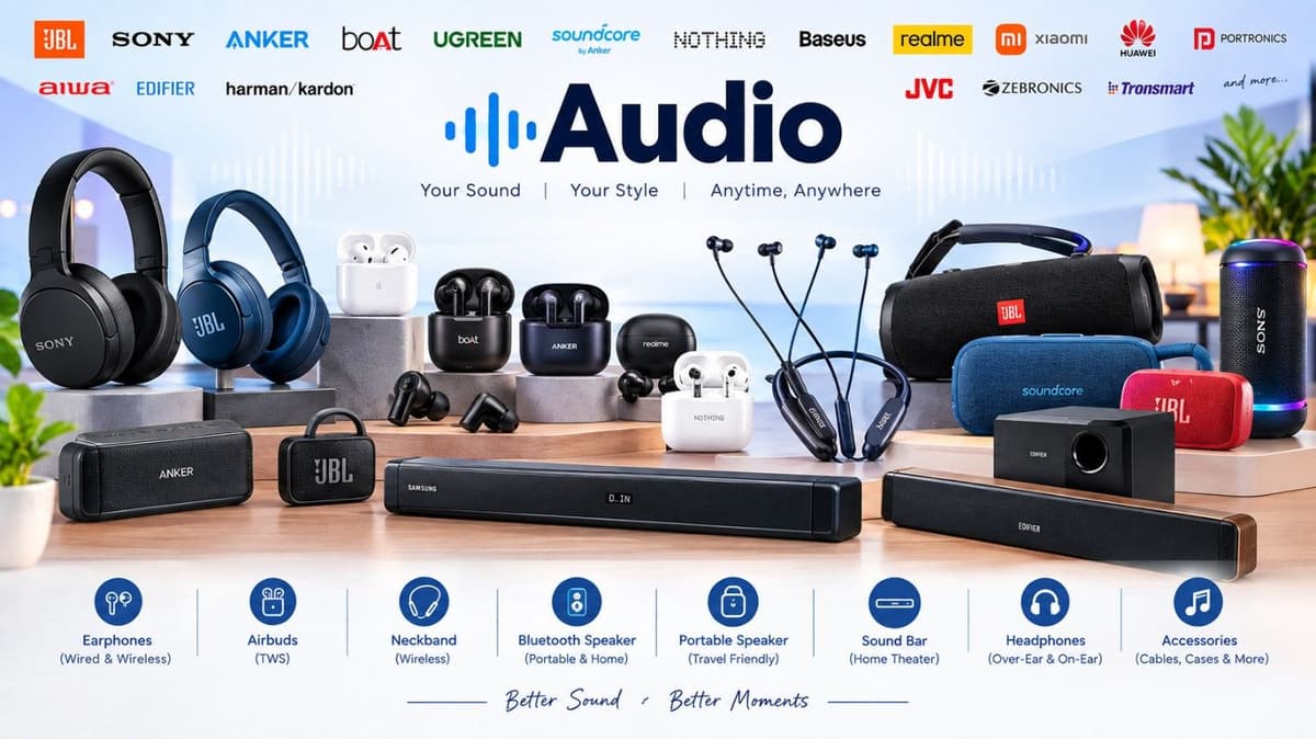 Audio category banner